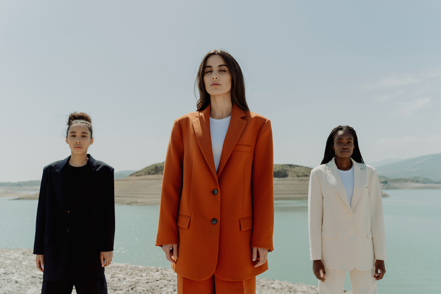Women Wearing Fashionable Suits