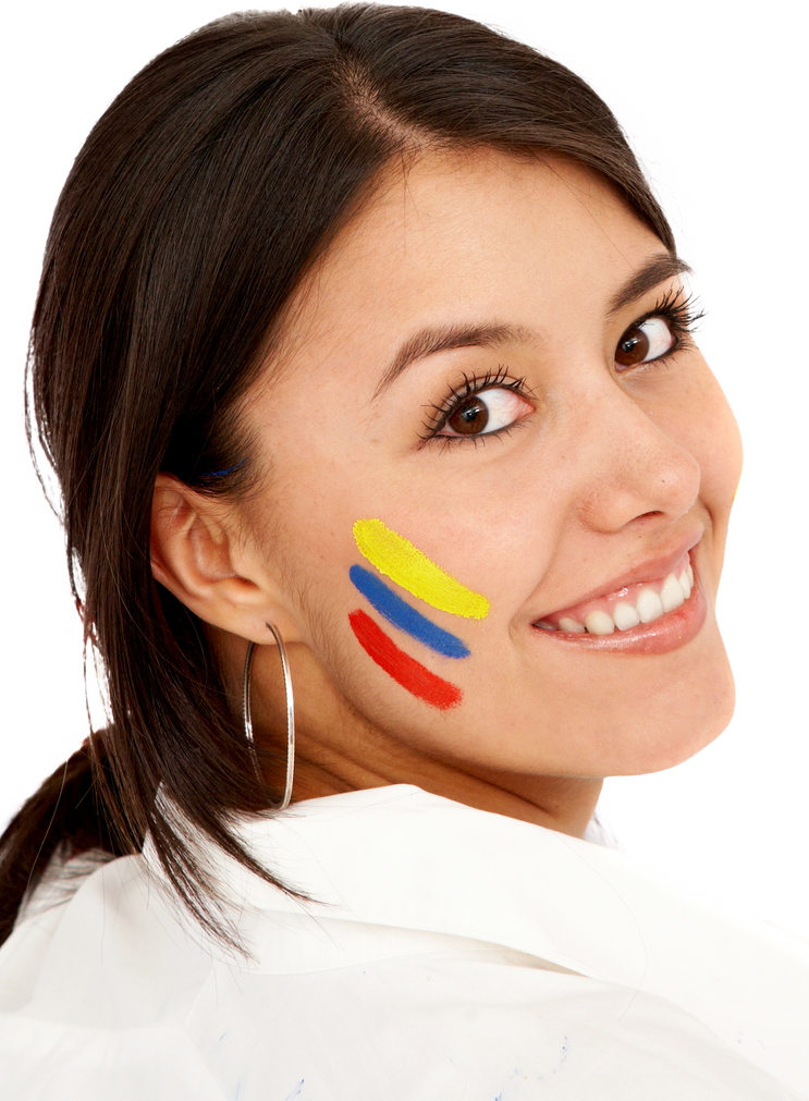 Colombian Woman Smiling